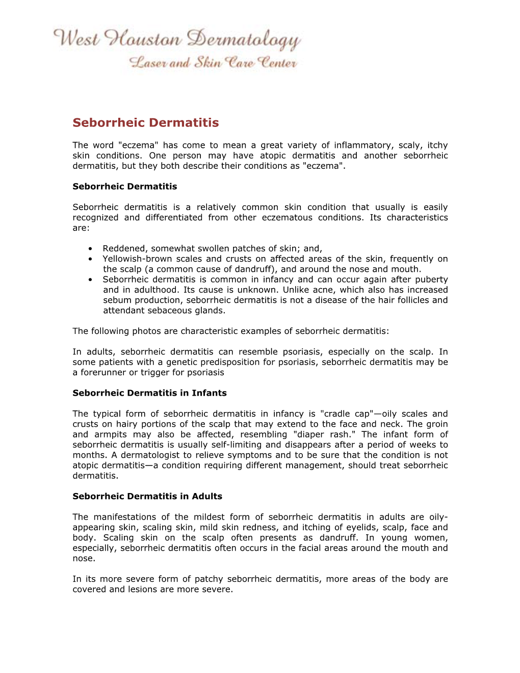 Seborrheic Dermatitis