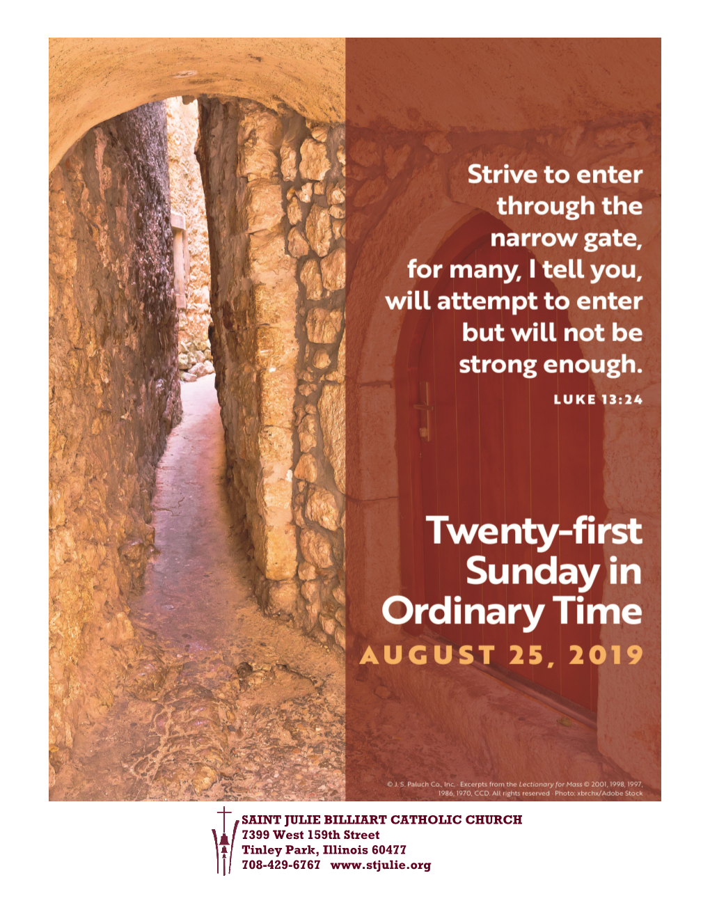 August 25, 2019 - Twenty-First Sunday in Ordinary Time | 3