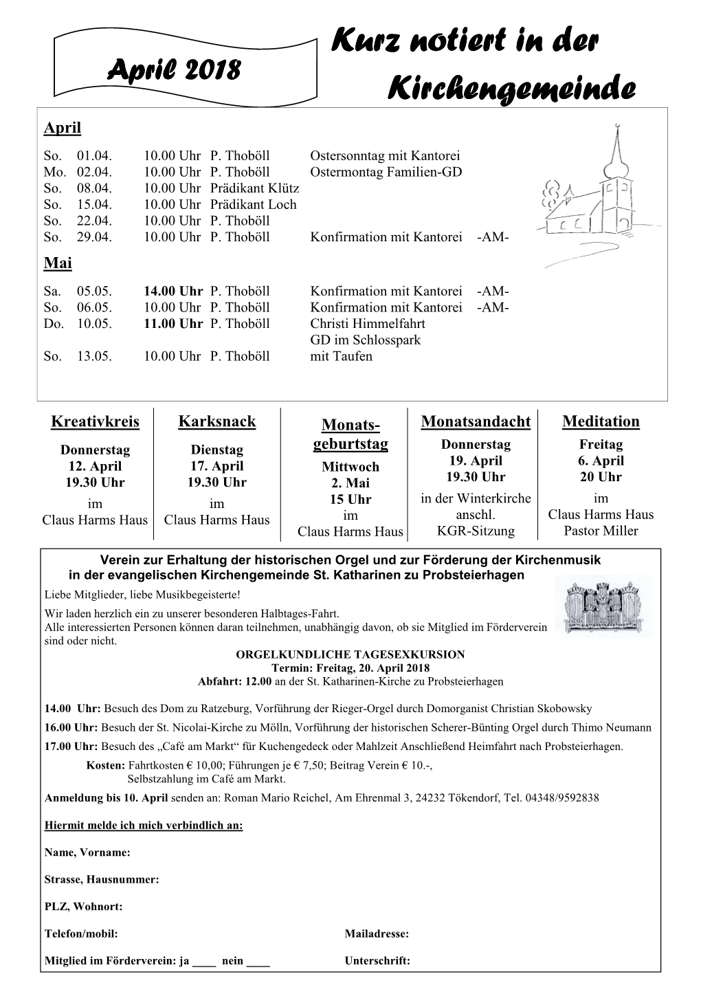 Kurz Notiert in Der Notiert in Der Notiert in Der Kirchengemeinde Kirchengemeinde