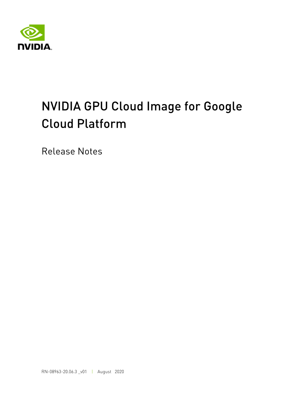 NVIDIA GPU Cloud Image for Google Cloud Platform