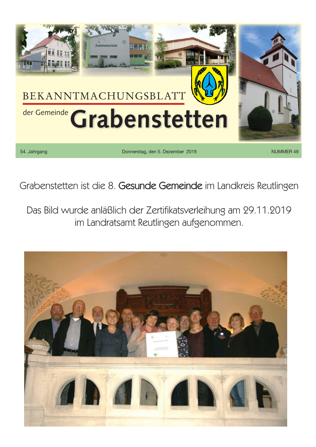 Mitteilungsblatt KW 49/2019