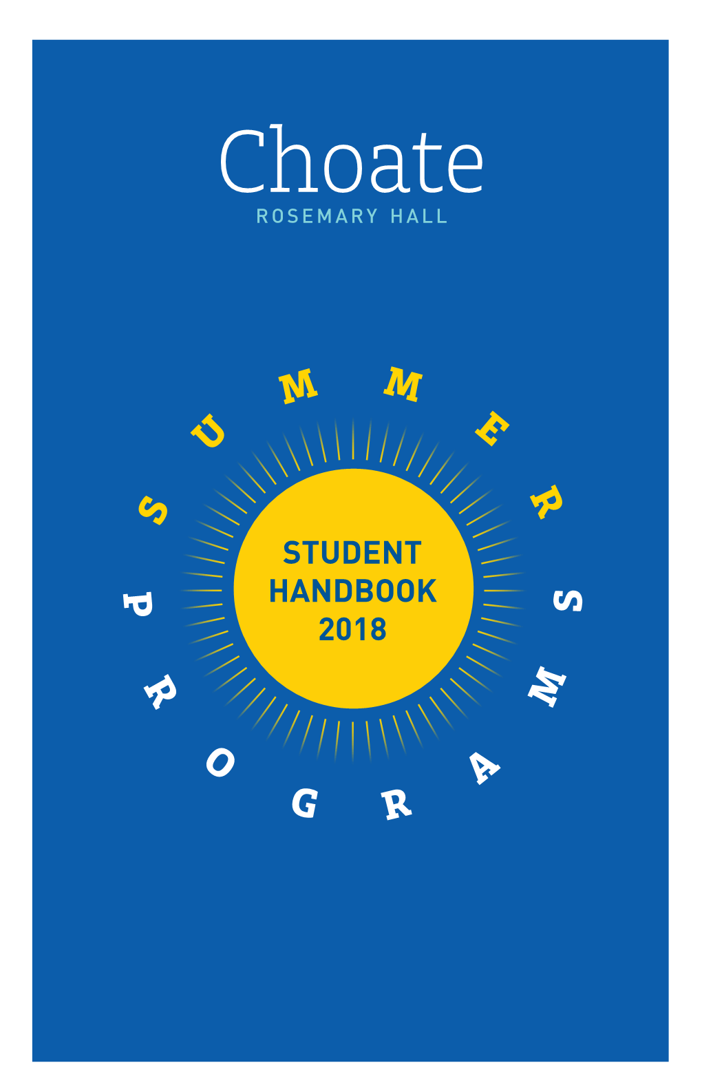 Student Handbook 2018