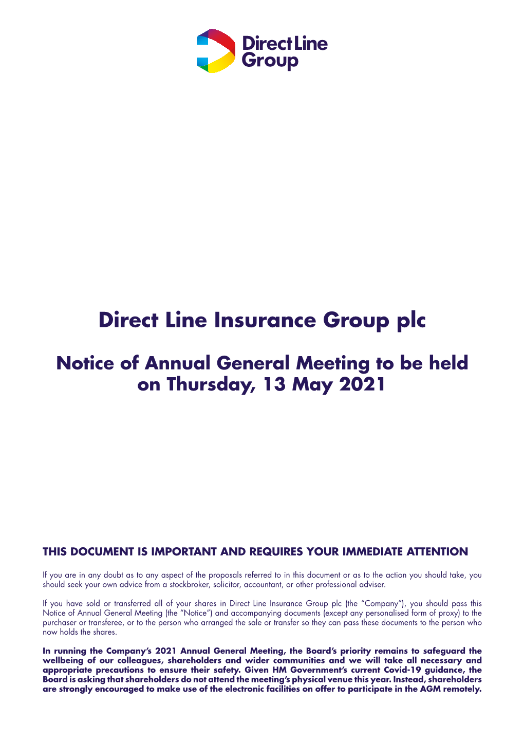 2021 Notice of Annual General Meeting