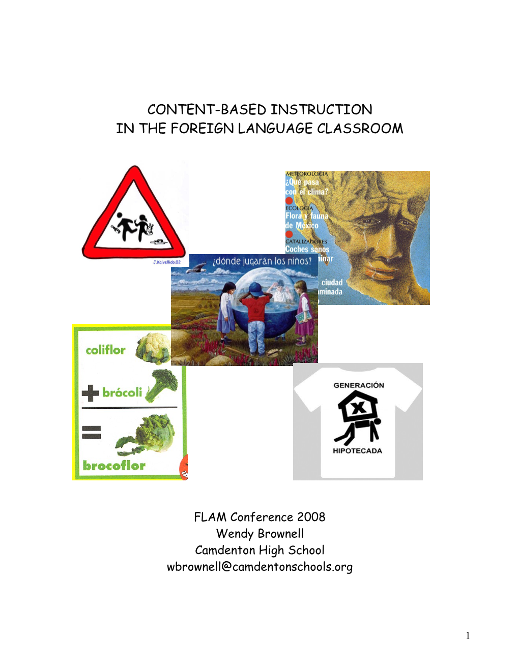 Links to Articles and Lessons Related to Content-Based Instruction