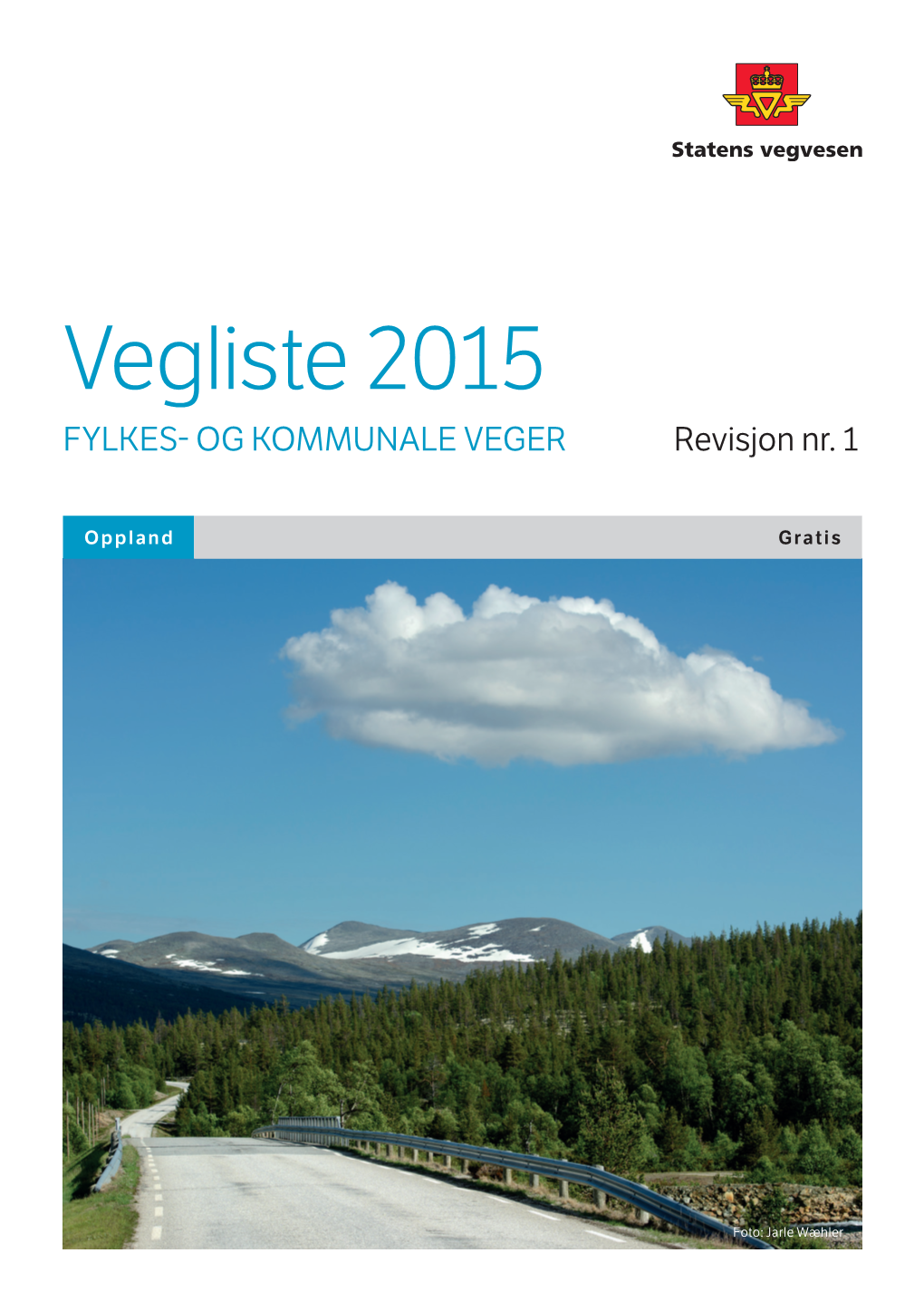 Vegliste 2015 FYLKES- OG KOMMUNALE VEGER Revisjon Nr