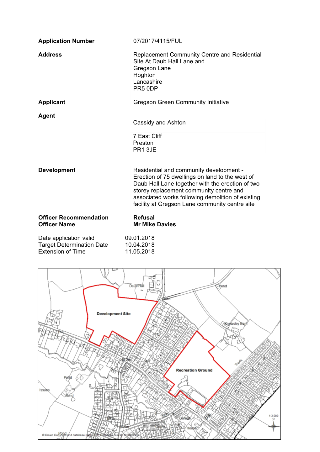 Planning Applications on the Daub Hall Lane Site, Which Has an Historic Agricultural Use
