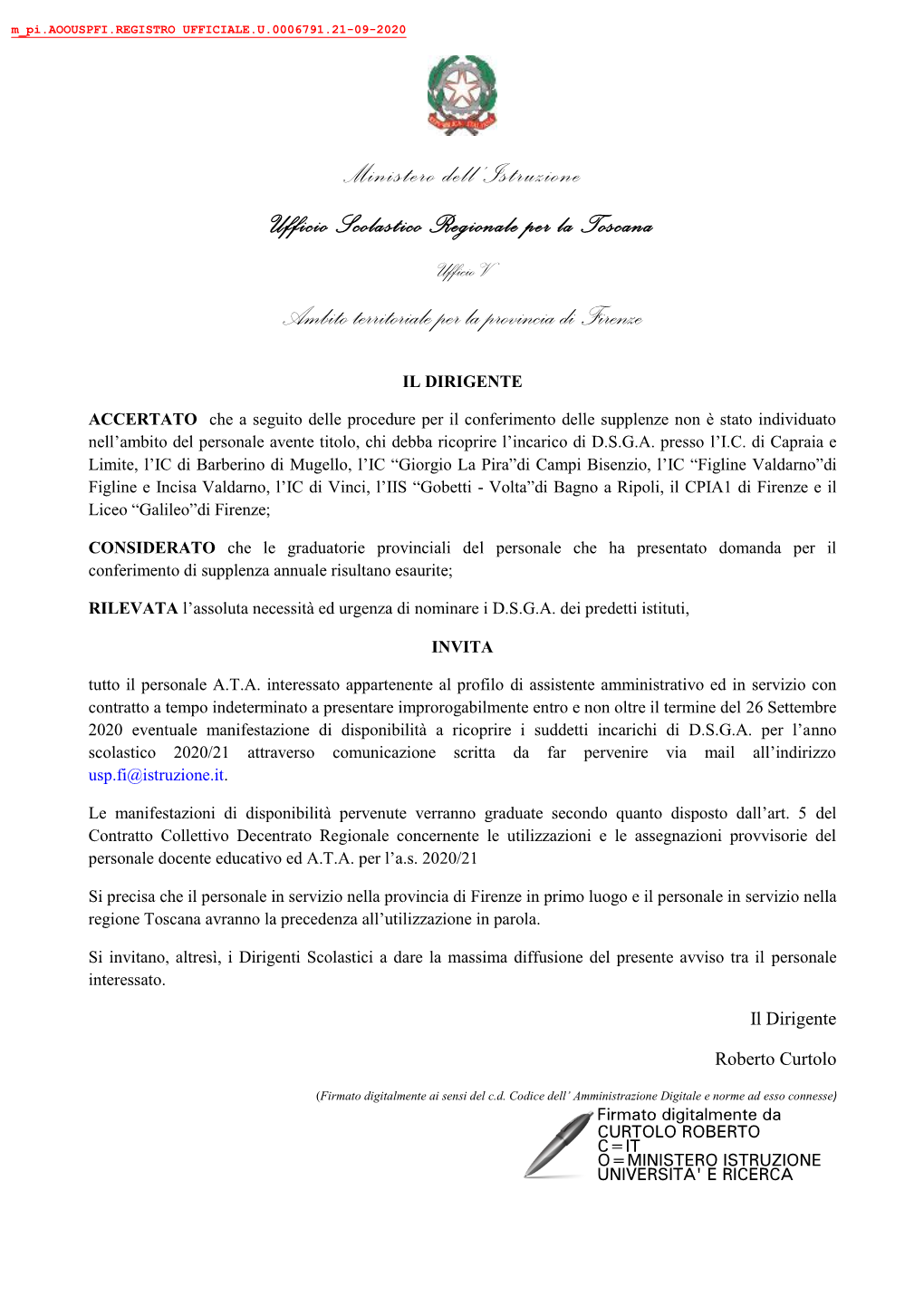 M Pi.AOOUSPFI.REGISTRO UFFICIALE(U).0006791.21-09-2020