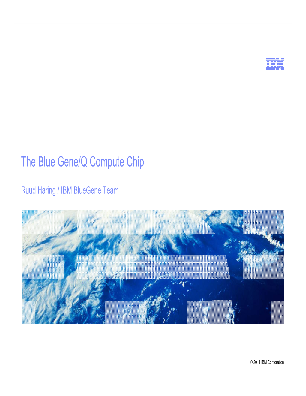 The Blue Gene/Q Compute Chip
