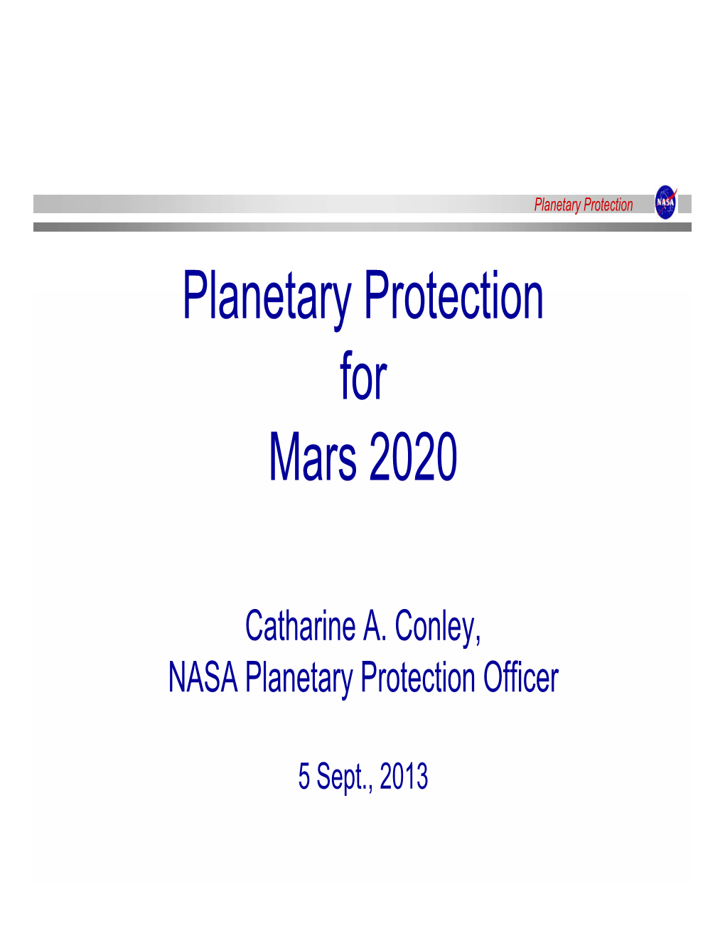 Planetary Protection for Mars 2020