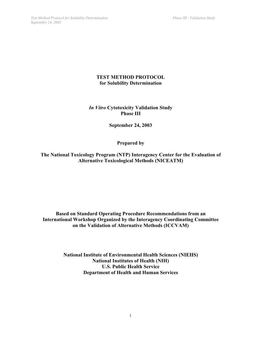 Test Chemical Solubility Protocol