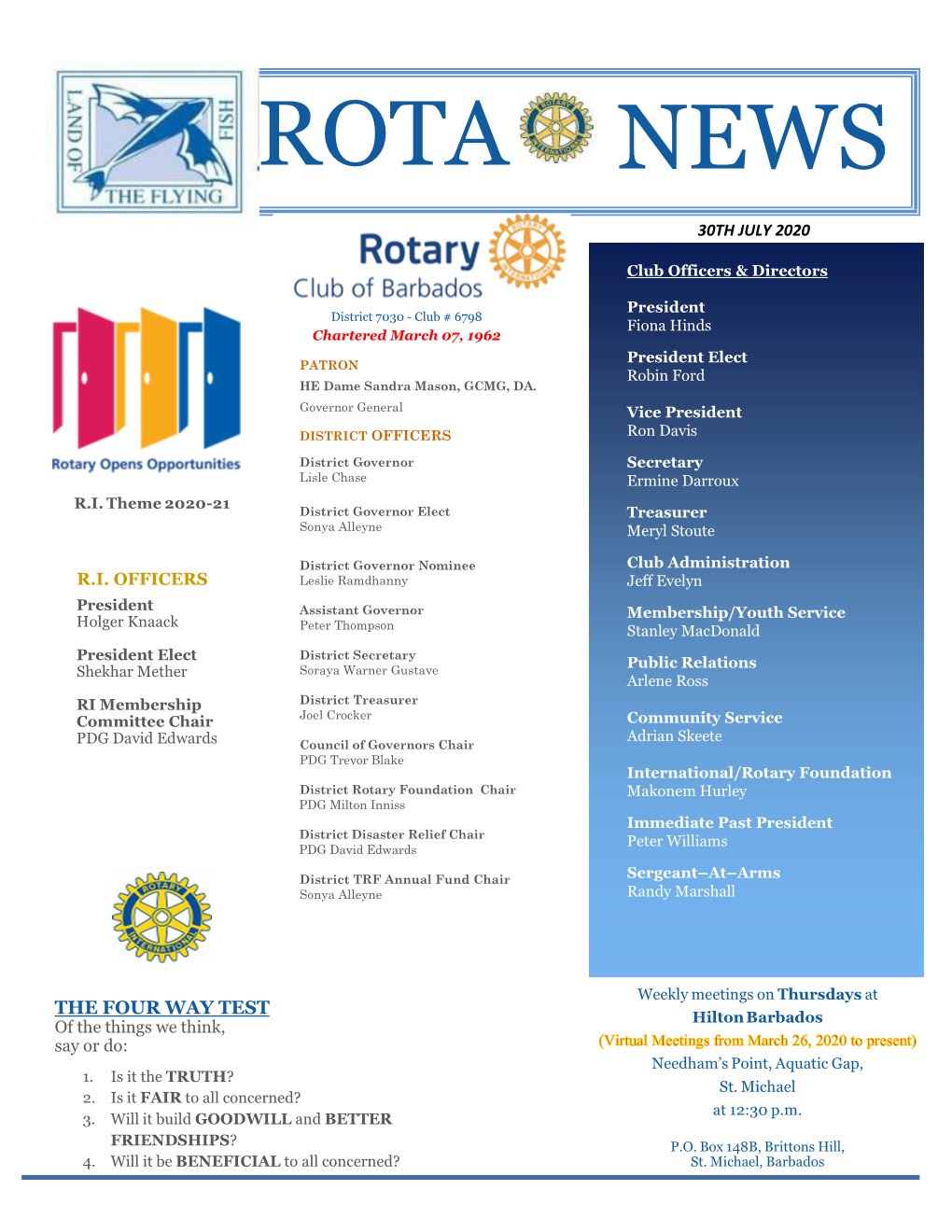 Rota News July 30 July 2020 Bulletin-FINAL.Pub