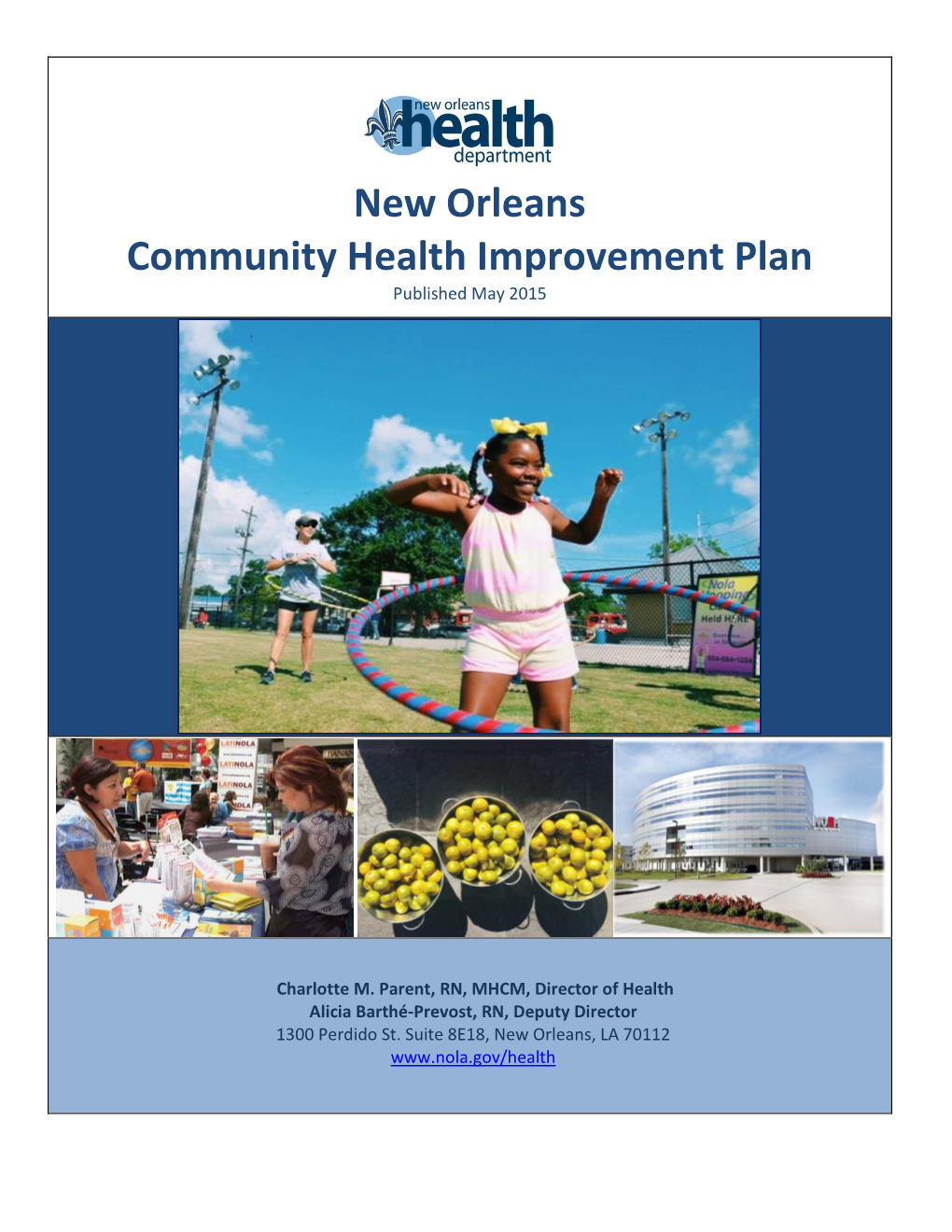 Community Health Improvement Plan Published May 2015