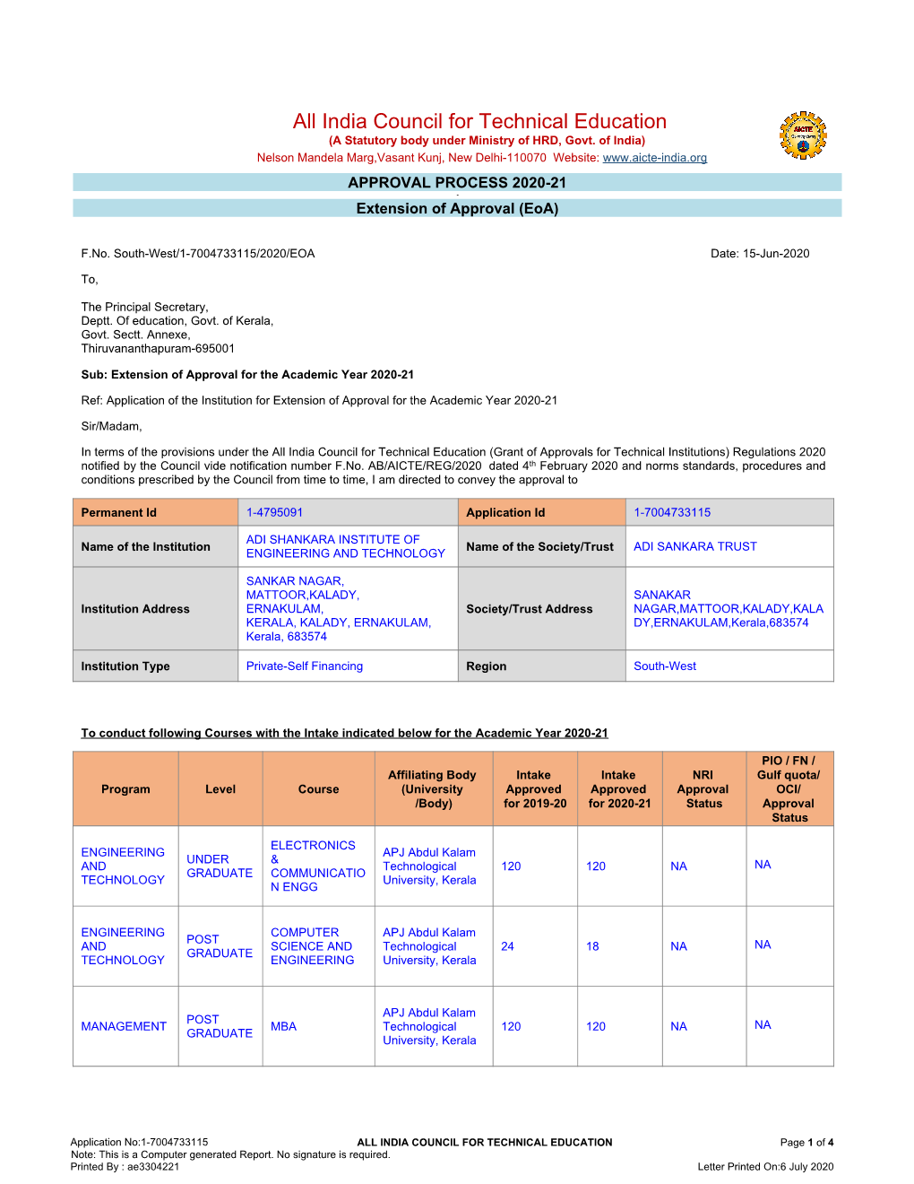 EOA Reports 2020-21