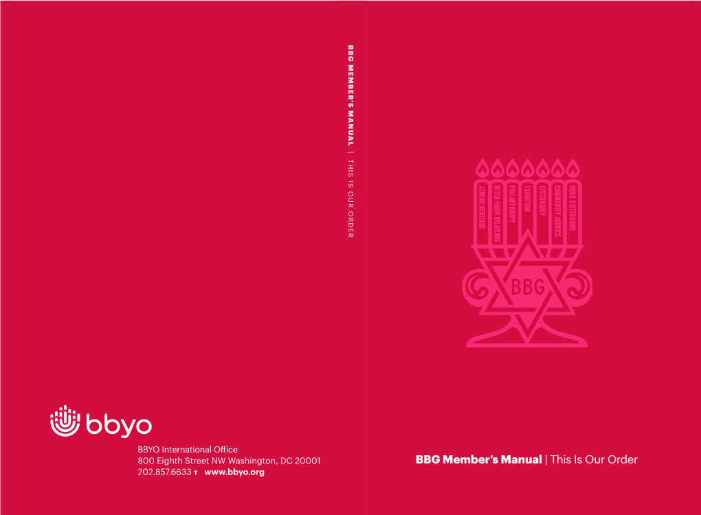 BBG Member's Manual