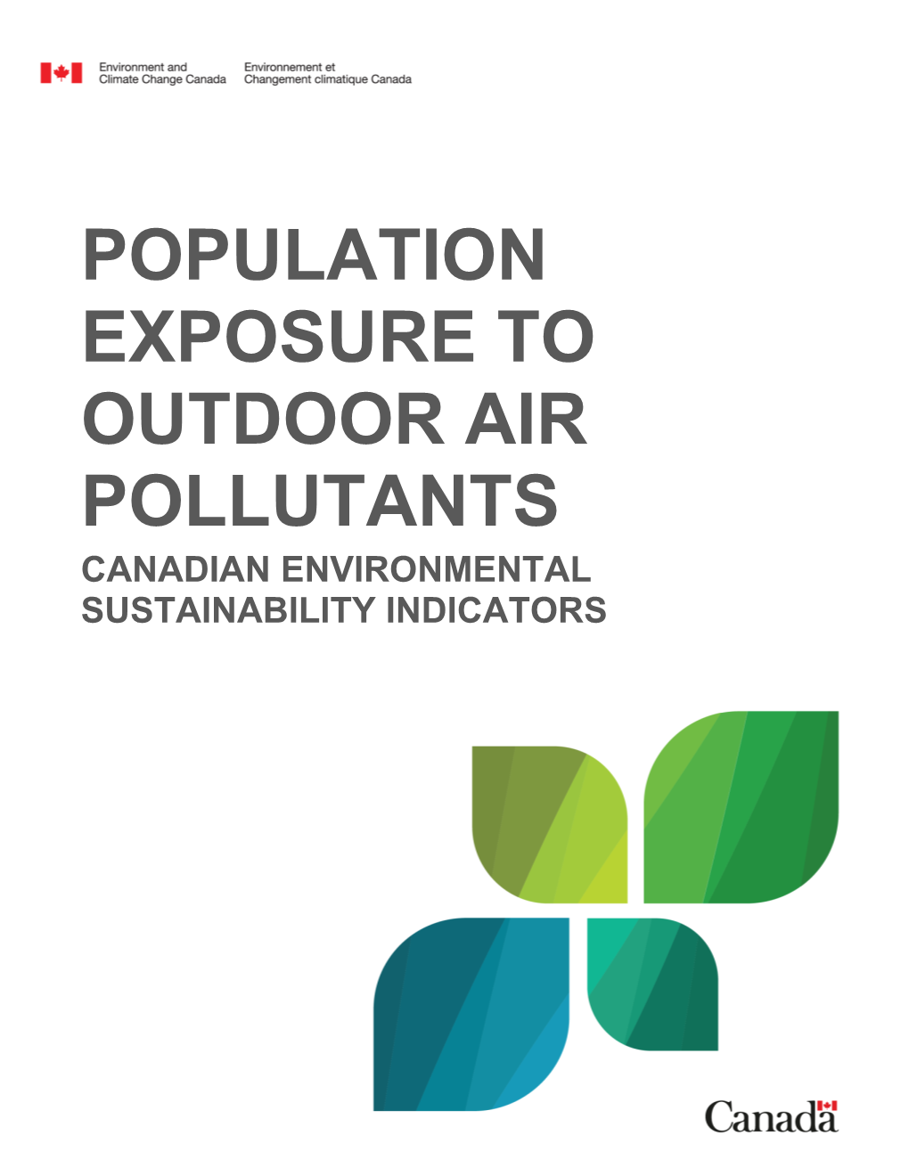Population Exposure to Outdoor Air Pollutants Canadian Environmental Sustainability Indicators