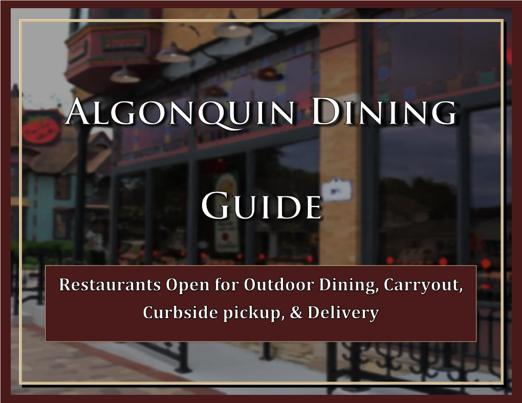 Dining Guide