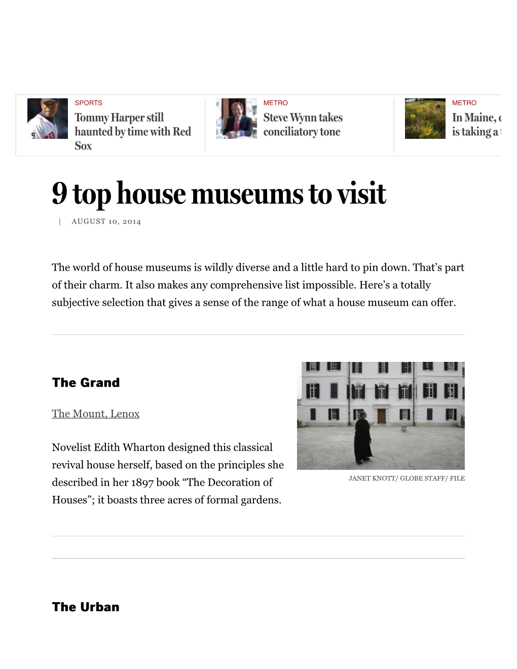 9 Top House Museums to Visit | AUGUST 10, 2014