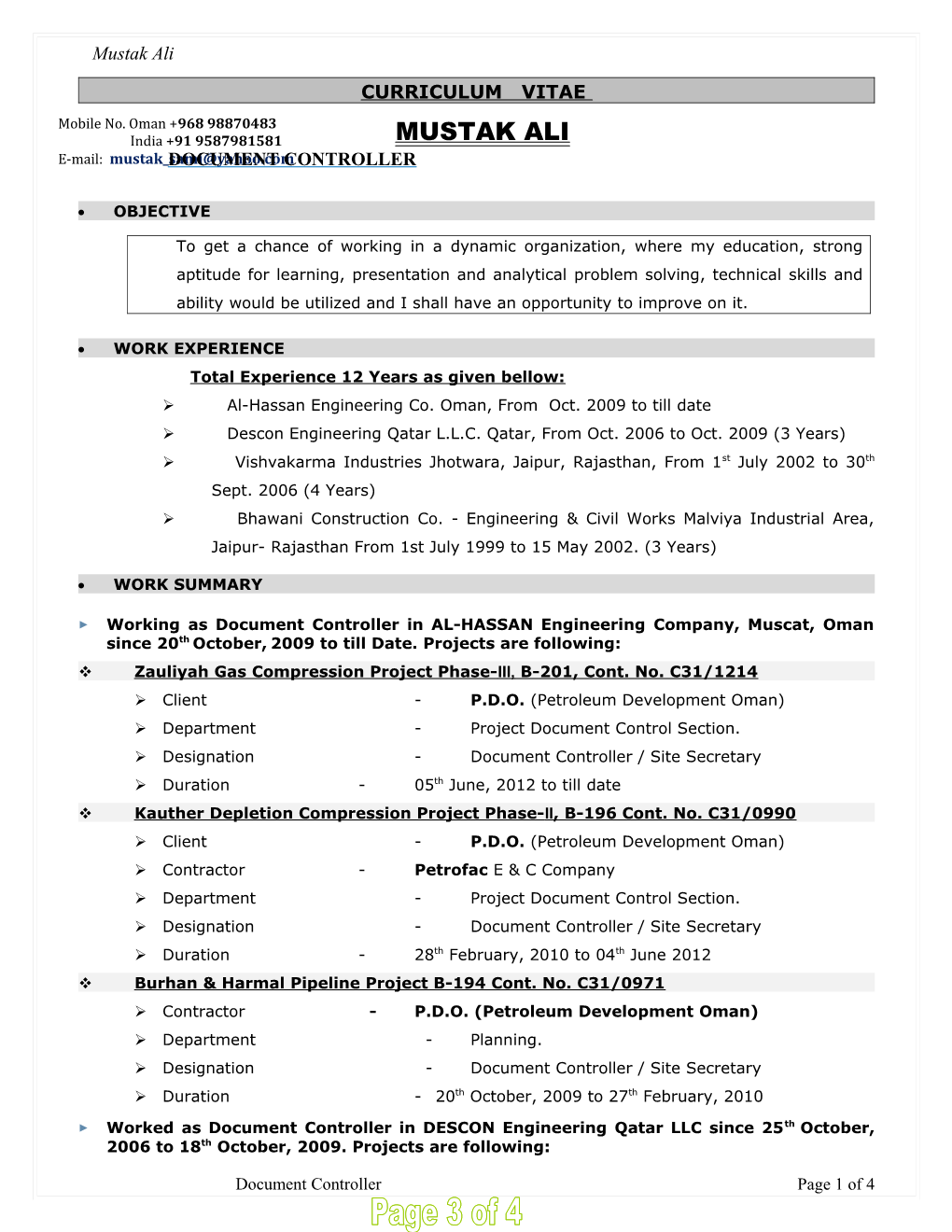 Curriculum Vitae s401