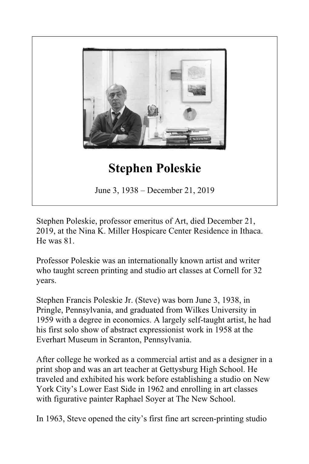 Stephen Poleskie