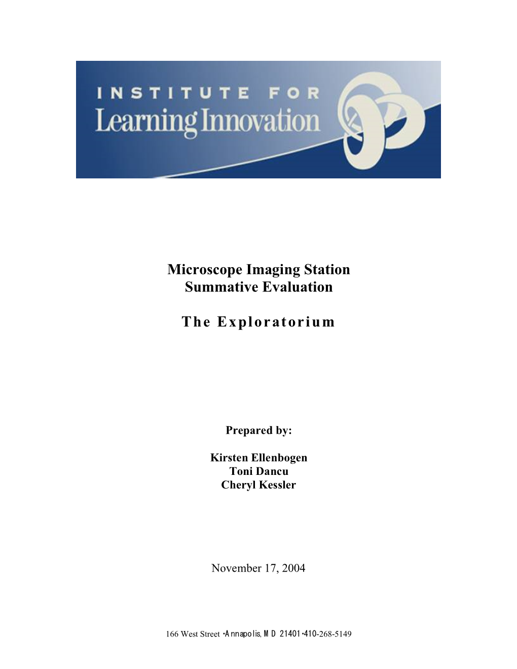 Microscope Imaging Station Summative Evaluation The