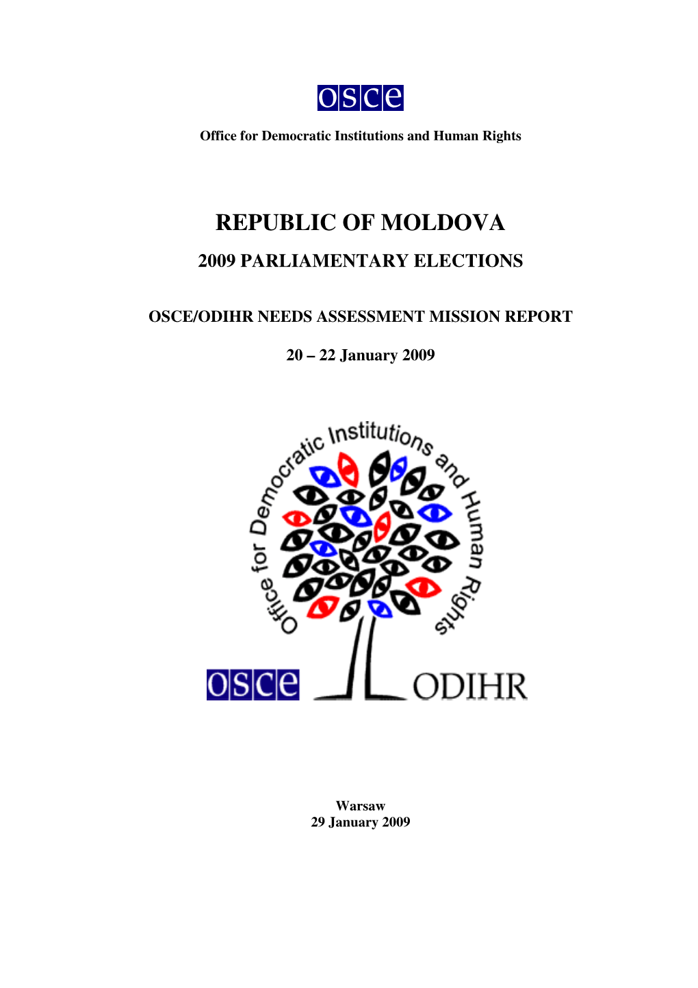 Republic of Moldova 2009 Parliamentary Elections