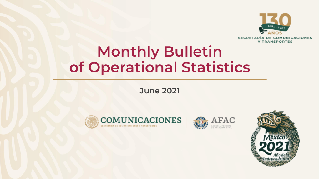 Monthly Bulletin of Operational Statistics
