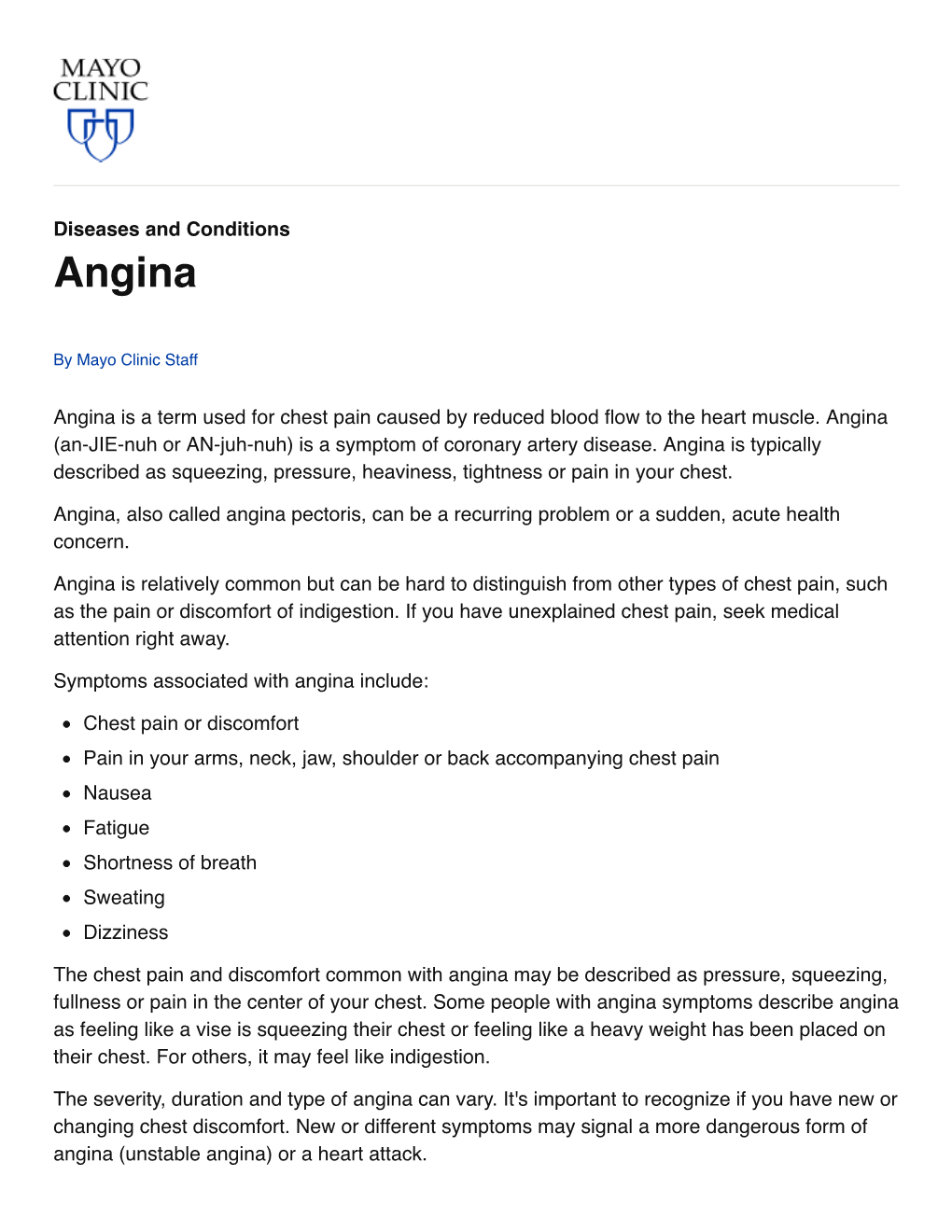 Angina Symptoms Describe Angina As Feeling Like a Vise Is Squeezing Their Chest Or Feeling Like a Heavy Weight Has Been Placed on Their Chest