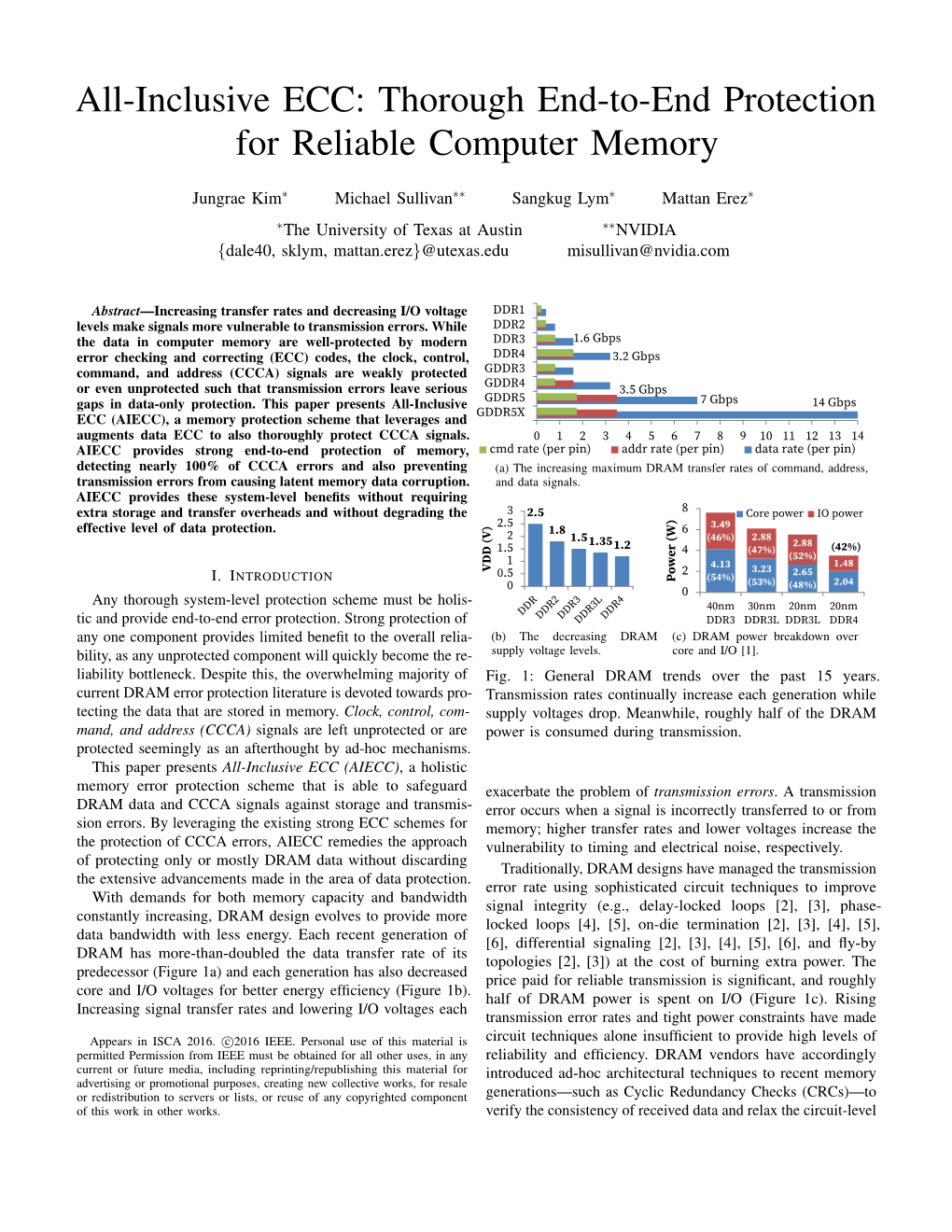 All-Inclusive ECC: Thorough End-To-End Protection for Reliable Computer Memory