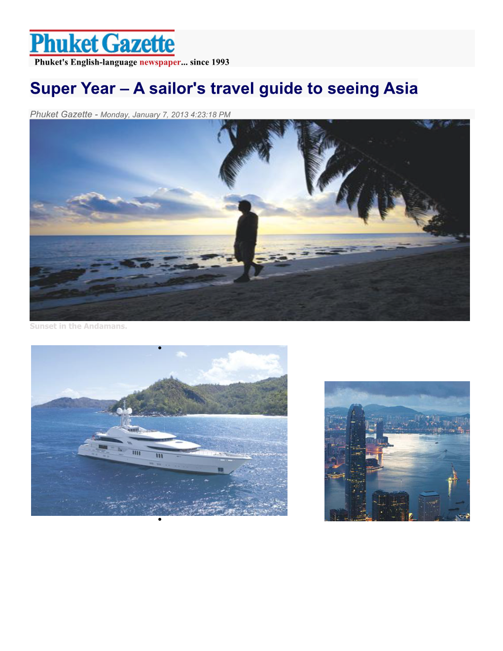 Pdf 'A Year in Asia' Phuket Gazette 1-7-13