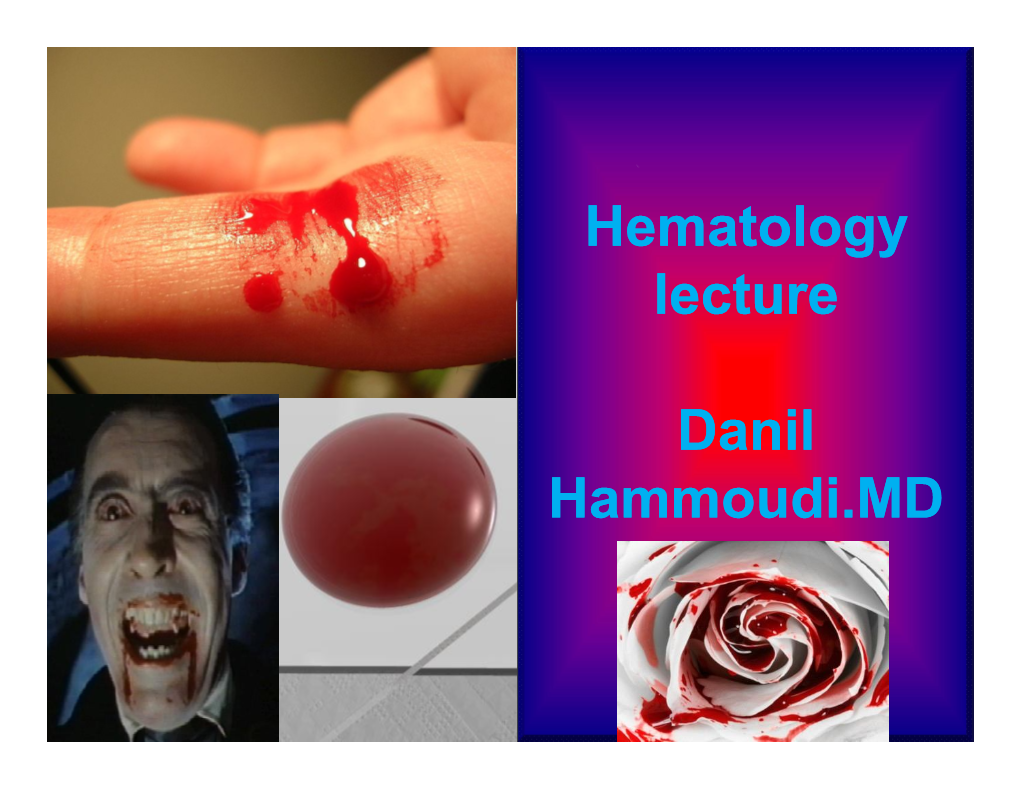 Hematology Lecture