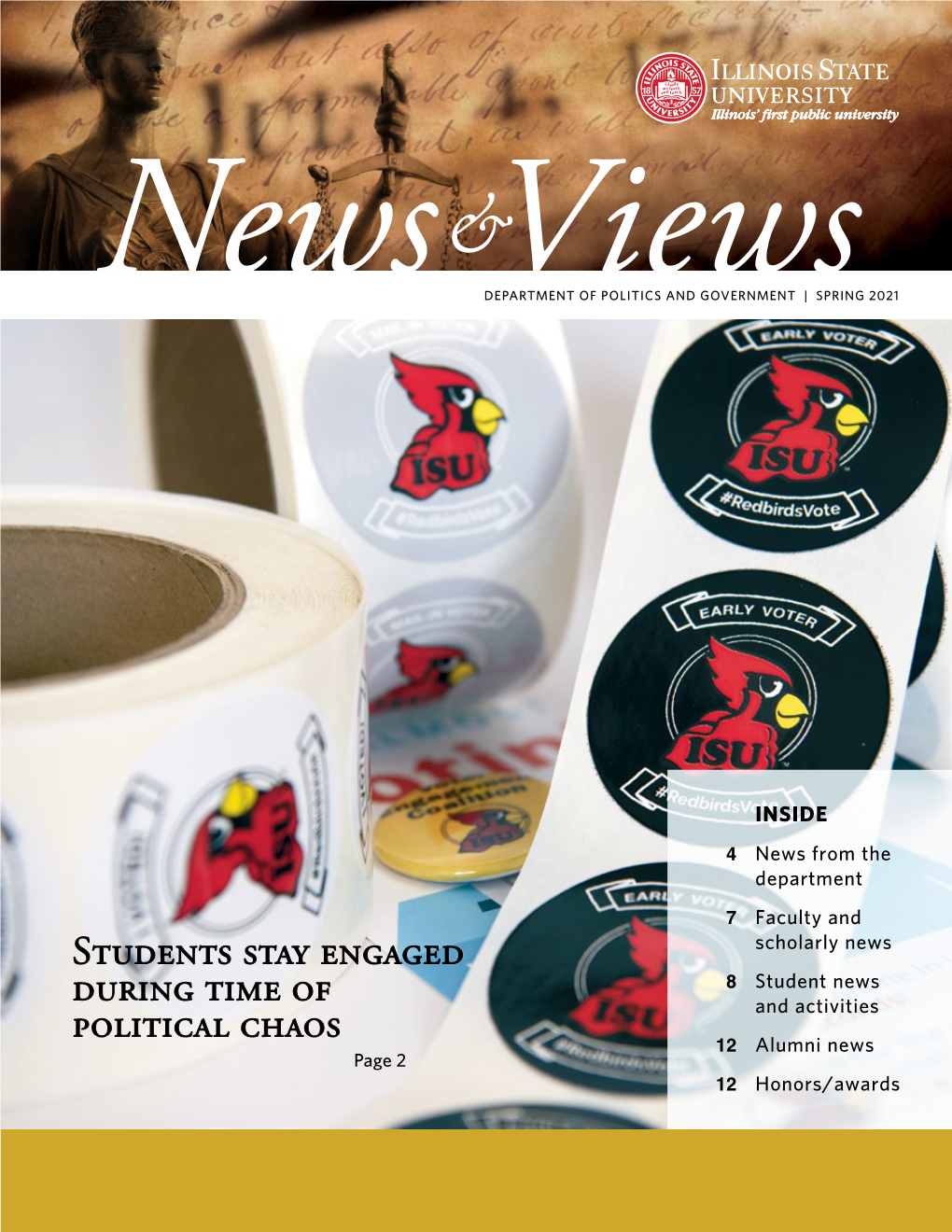 Illinois State University College of Arts and Sciences Politics and Government News and Views Spring 2021