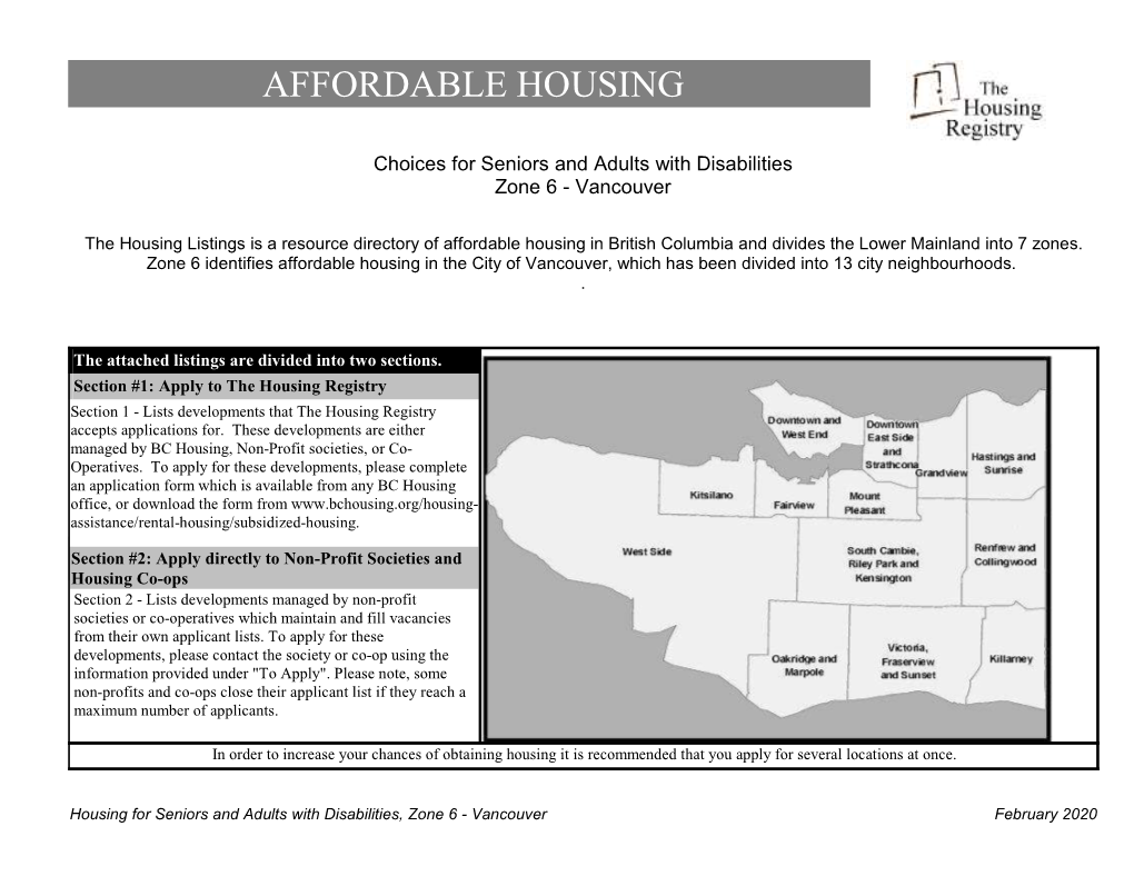 Affordable Housing