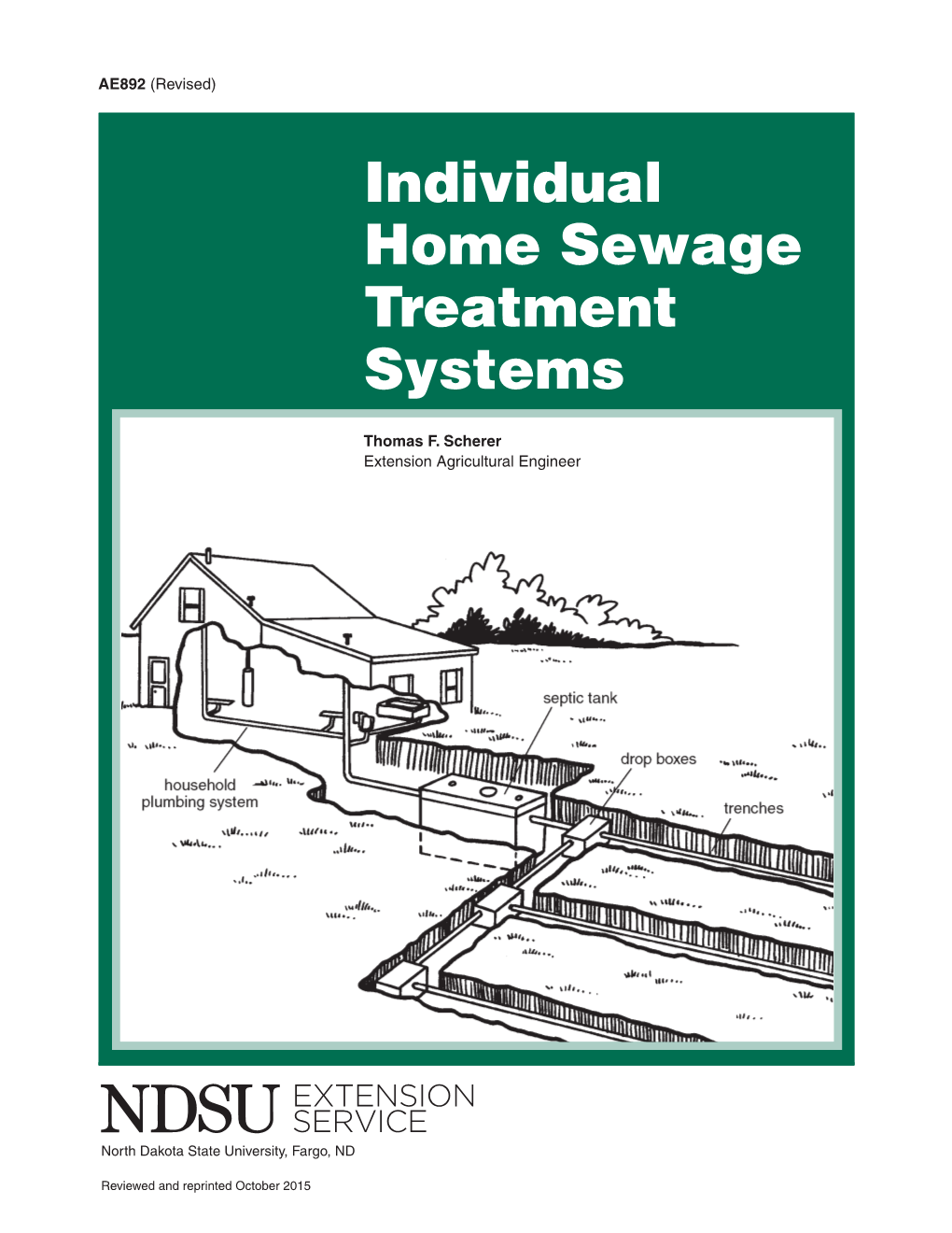 Individual Home Sewage Treatment Systems