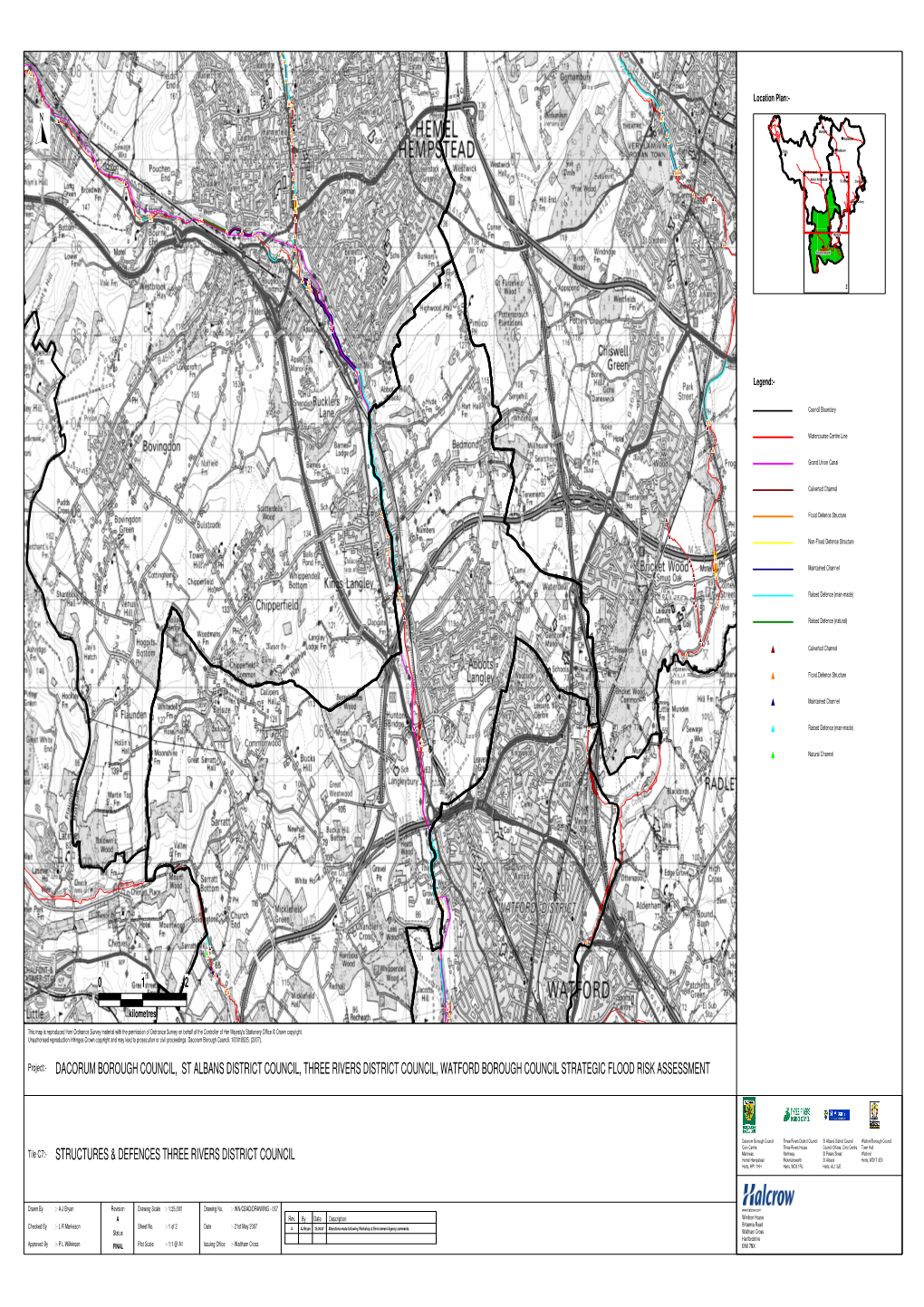 Dacorum Borough Council, St Albans District Council, Three Rivers District Council, Watford Borough Council Strategic Flood Risk Assessment