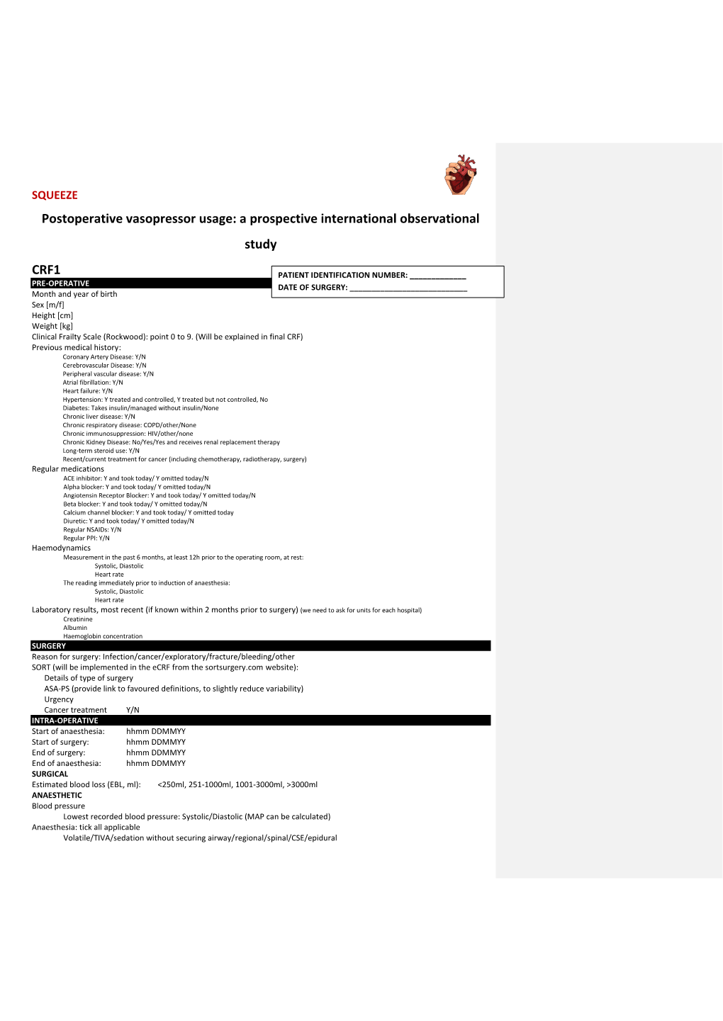 Postoperative Vasopressor Usage: a Prospective International Observational Study