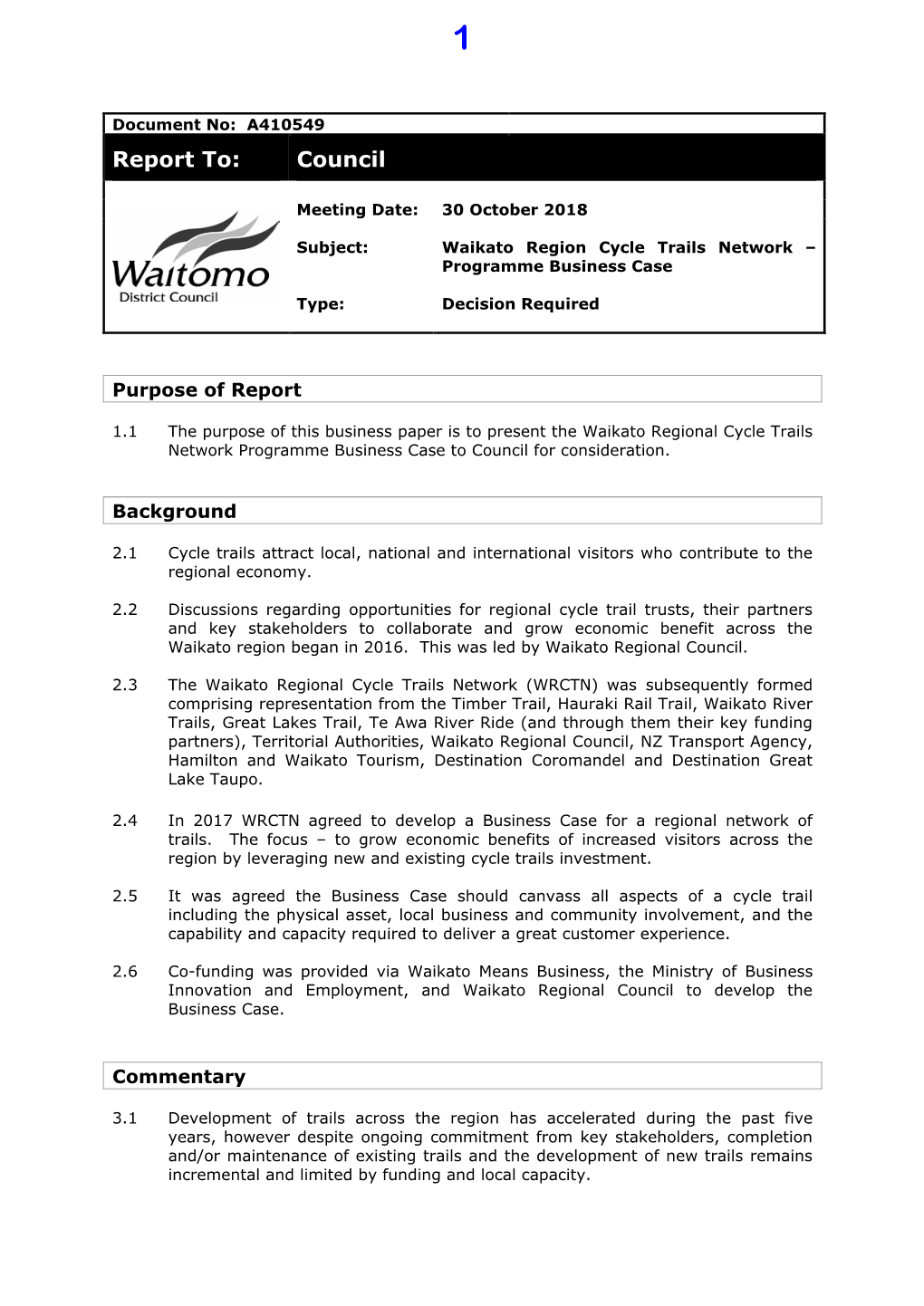 Council Agenda