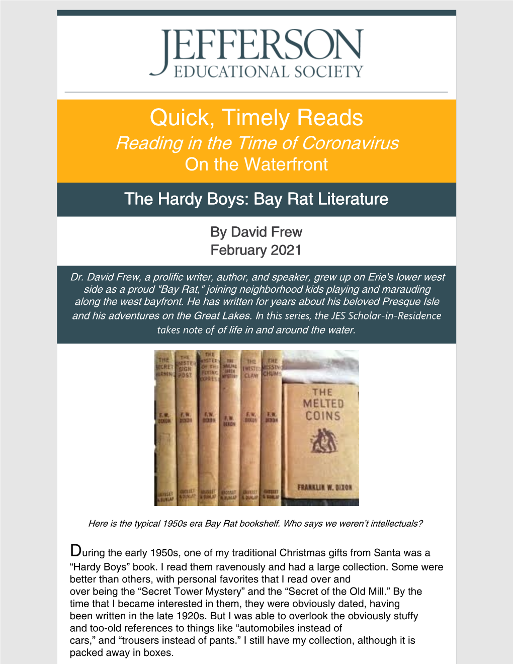 The Hardy Boys: Bay Rat Literature