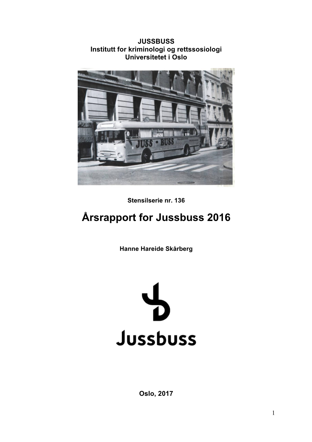 Årsrapport for Jussbuss 2016