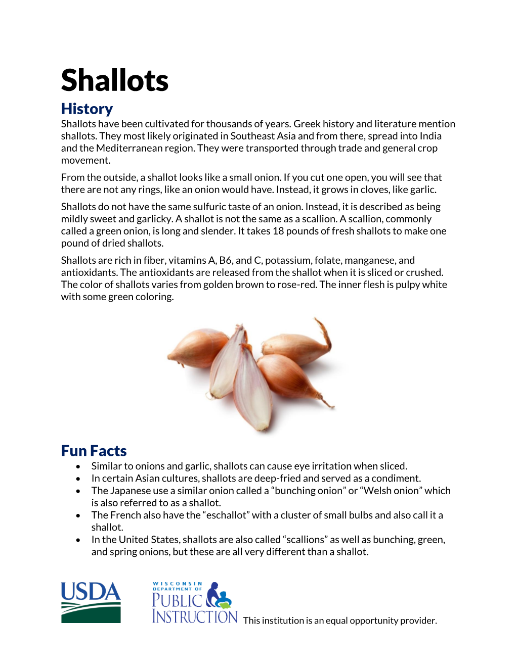 Shallots History Shallots Have Been Cultivated for Thousands of Years