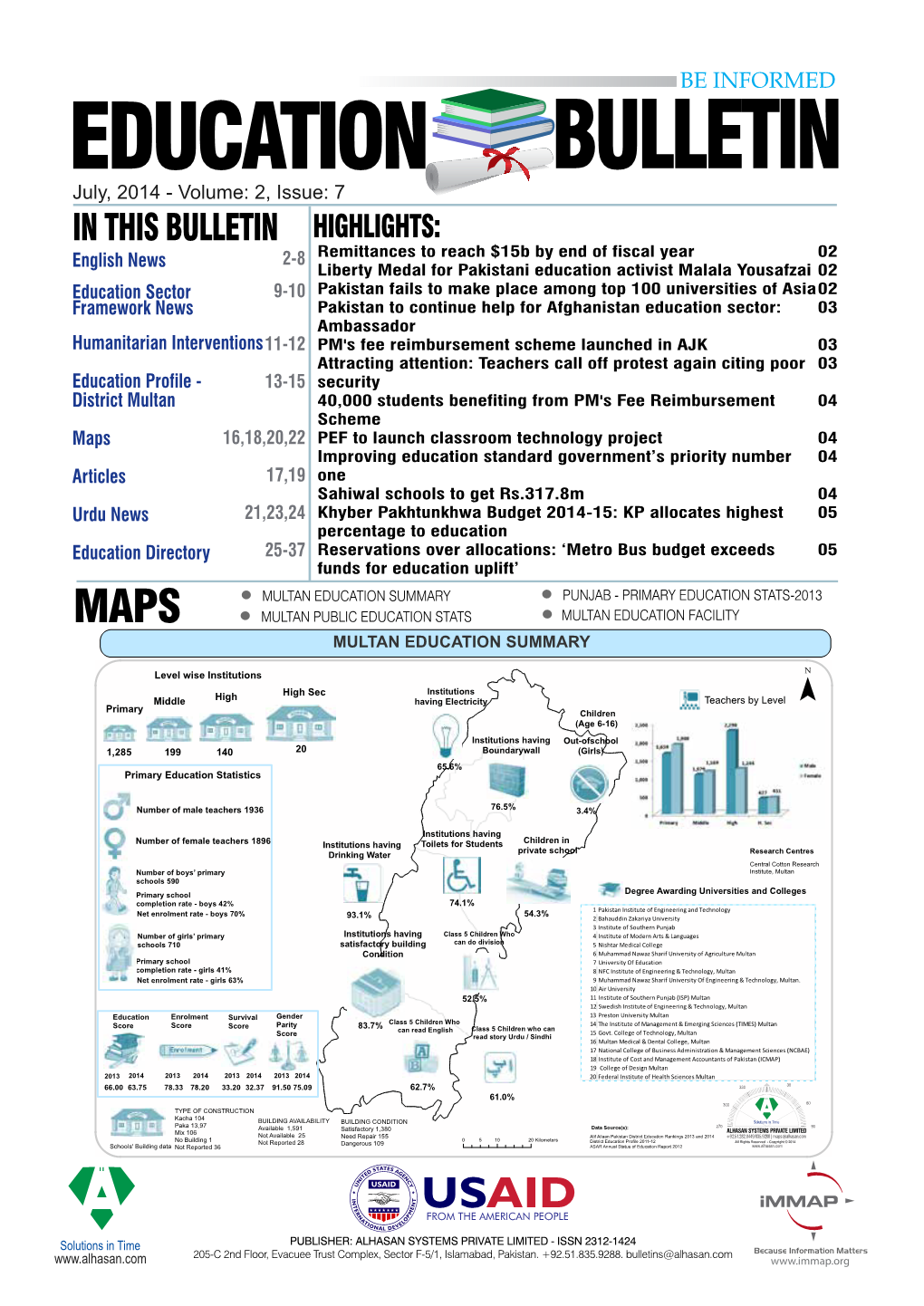 Education Bulletin 1 Updated