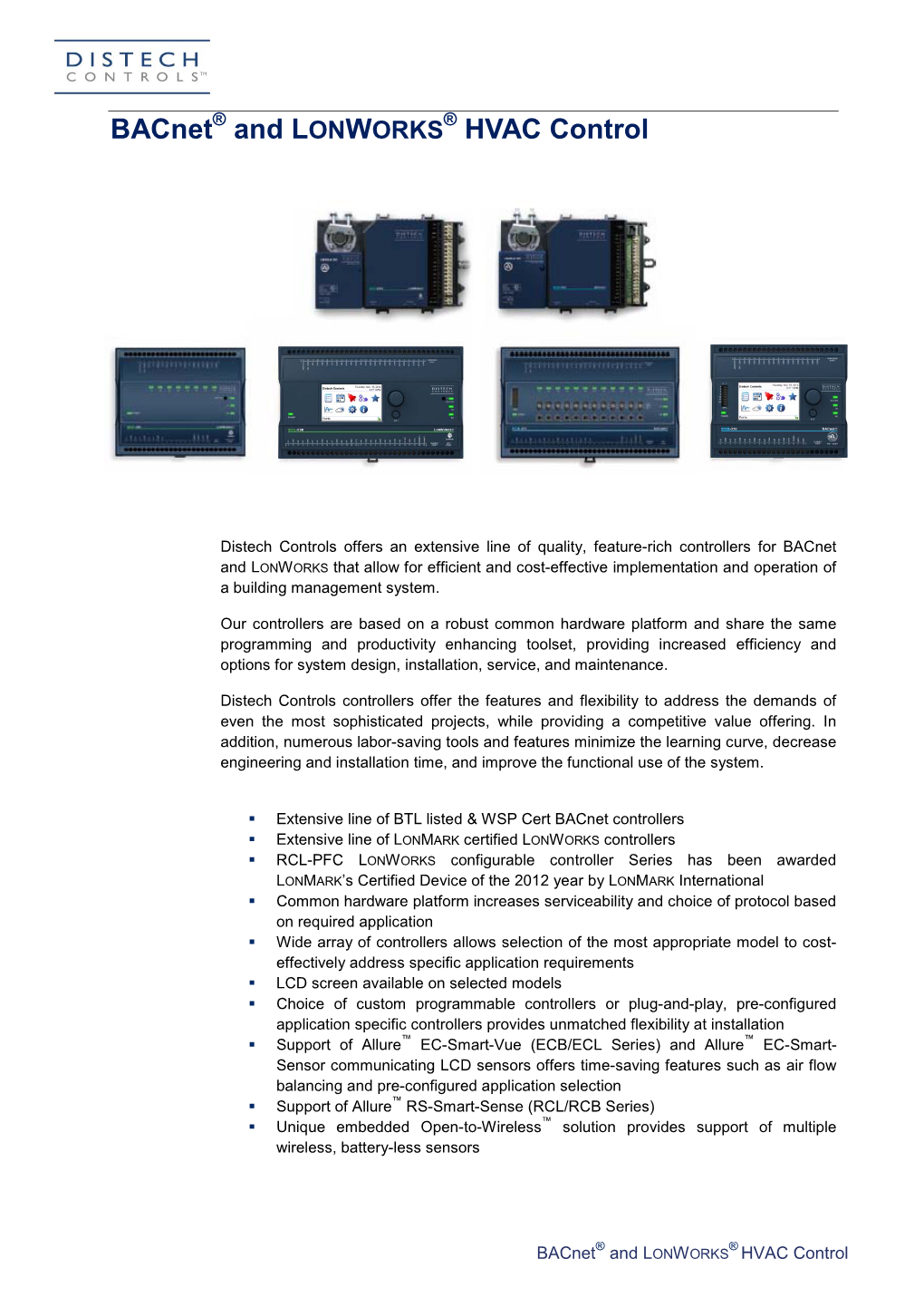 Bacnet and LONWORKS HVAC Control