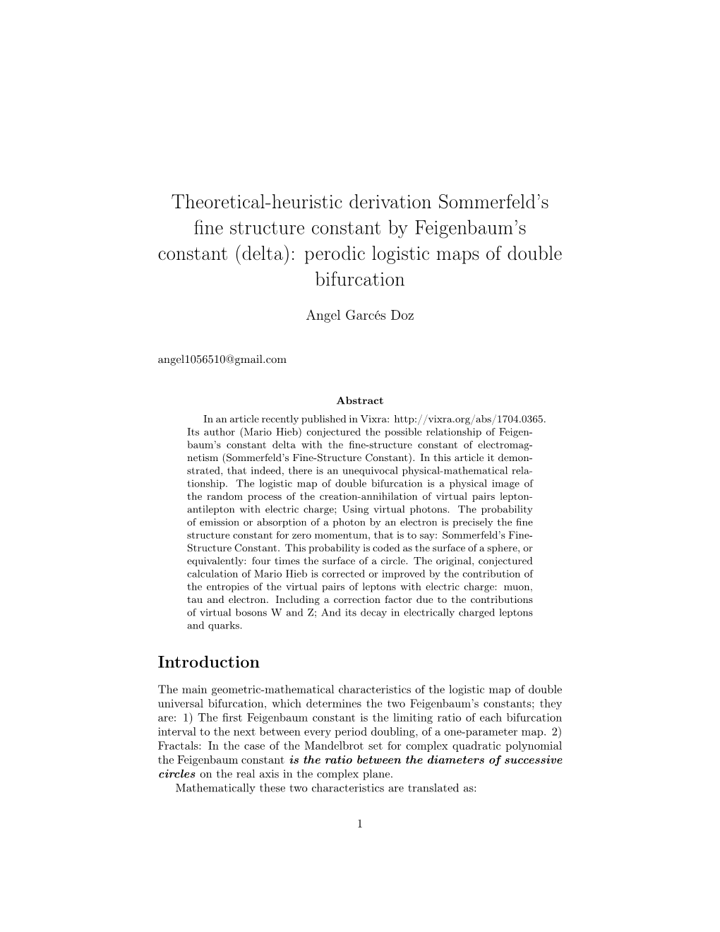 Theoretical-Heuristic Derivation Sommerfeld's Fine Structure