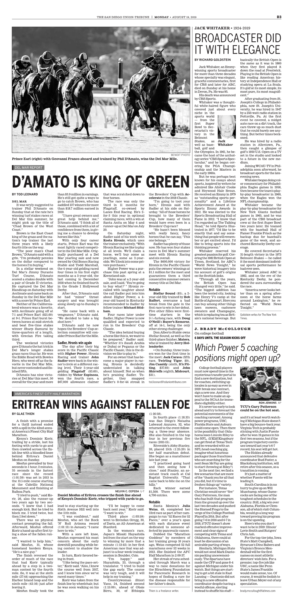 D'amato Is King of Green
