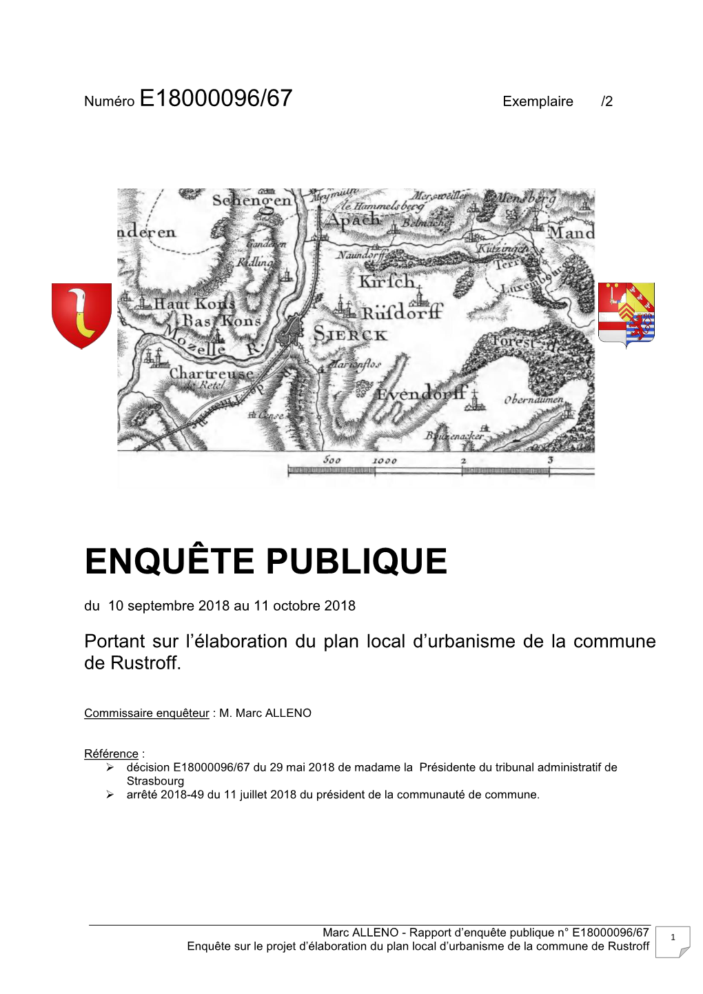 Rapport Enquête Publique PLU Rustroff