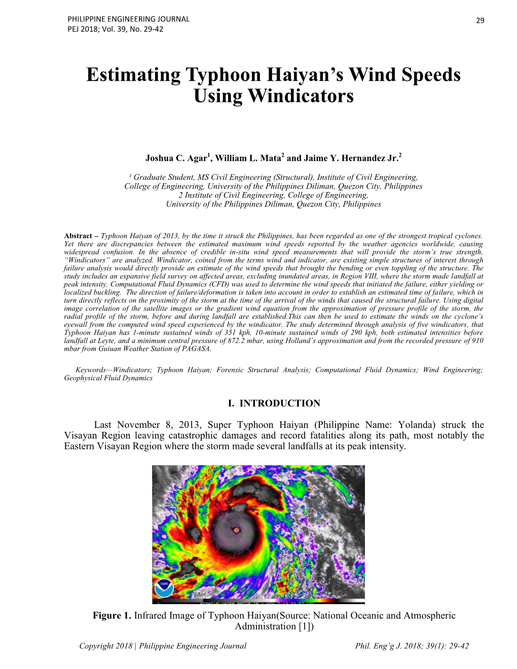 Estimating Typhoon Haiyan's Wind Speeds Using Windicators