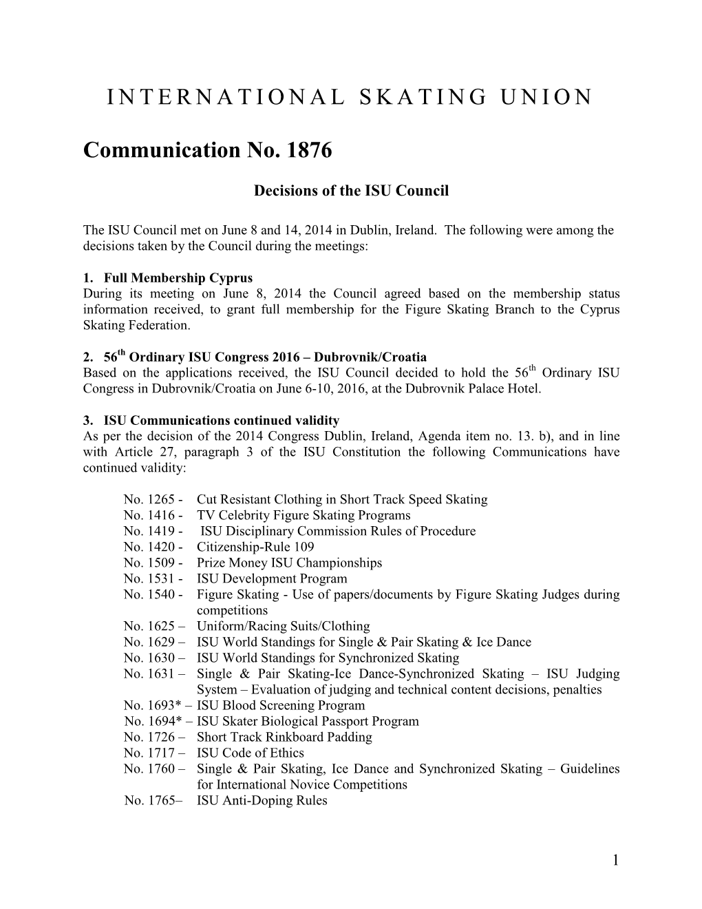 ISU Communication 1876