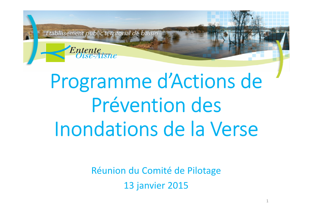 Programme D'actions De Prévention Des