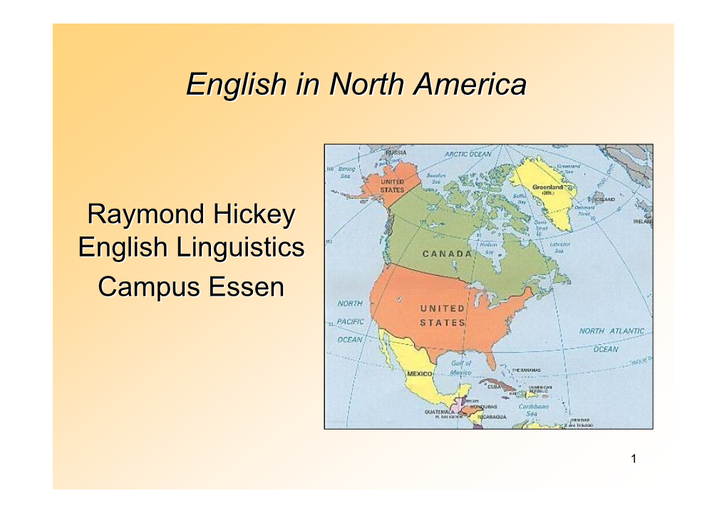 English North America
