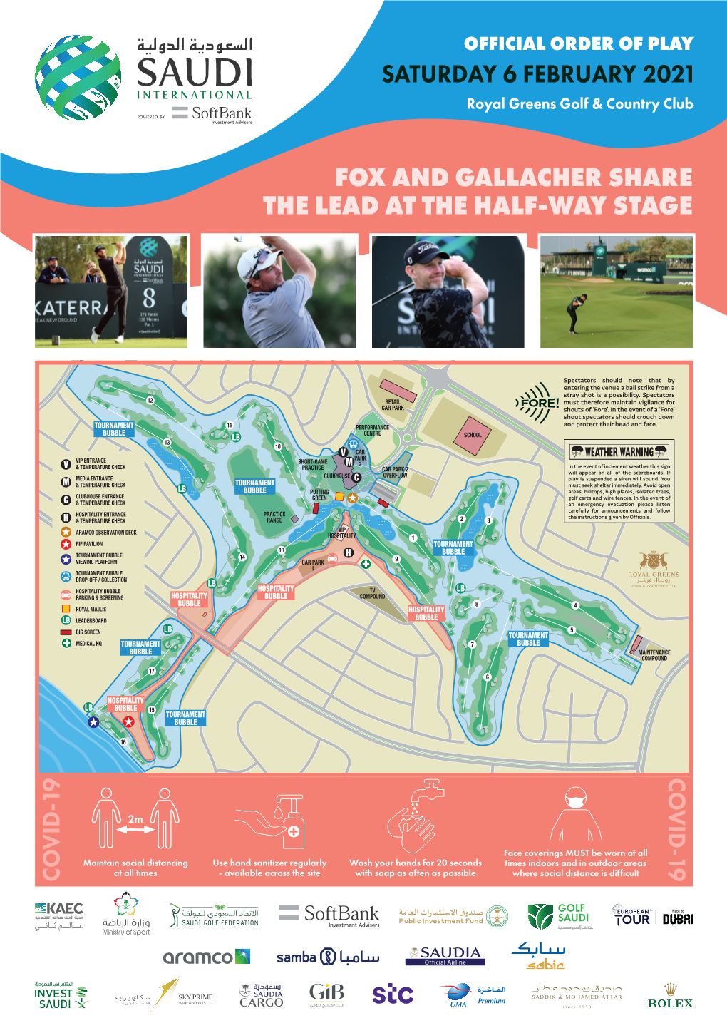 Fox and Gallacher Share the Lead at the Half-Way Stage