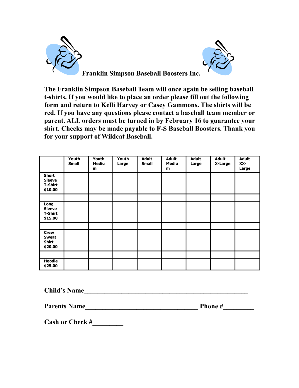 Franklin Simpson Baseball Boosters Inc